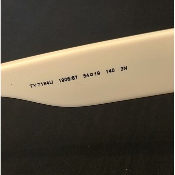 TORY BURCH Ivory Cat Eye Sunglasses TY7184U  I - Picture 13 of 15